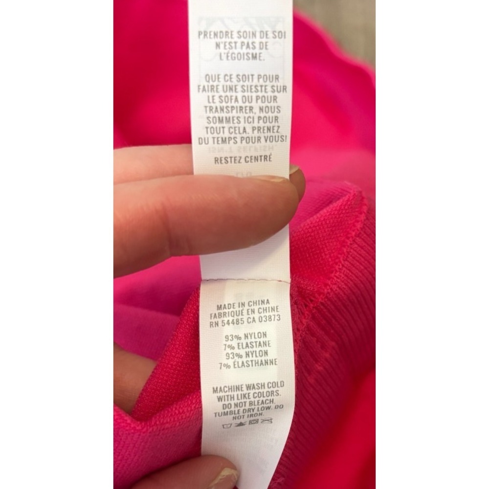 OFFLINE By Aerie Short Sleeve Seamless Cropped T-Shirt Pink Gym Size Large NWT - Picture 5 of 8